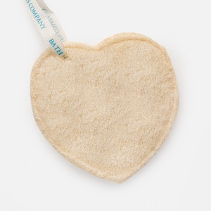 Esponjas de lufa en forma de corazón cepillos de baño biodegradables ecológicos esponja Luffa con marca privada personalizada aceptar - Product Image 1