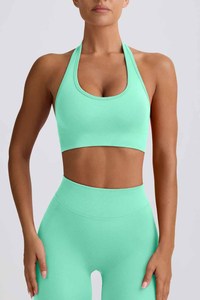 Vente en gros de haut de gamme, débardeur de sport sans dos à bretelles larges, à fermoir réglable en U, pour le yoga et le fitness, coupe oversize - Product Image 3