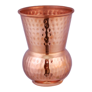 High Quality Gorgeous look pure Copper tumbler glass <b>cup</b> for water decorated tumbler <b>large</b> custom for drinking ware - Product Image 1