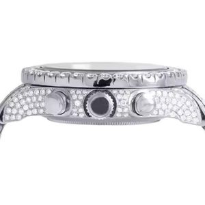 Meilleur prix Montres serties de diamants de 40 mm Mouvement automatique de luxe Acier inoxydable Montres serties de diamants Hip Hop VVS Moissanite pour homme femme - Product Image 4