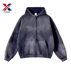 Nouveaux sweats à capuche brodés pour hommes avec tissu lourd en coton polaire de haute qualité Vente en gros directe d'usine - Product Image 3