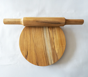 Ensemble de rouleaux à pâtisserie et planches à pâtisserie Designer Chakla Belan - Marbre/Bois/Métal - Écologique pour les cuisines domestiques et les hôtels - Product Image 1