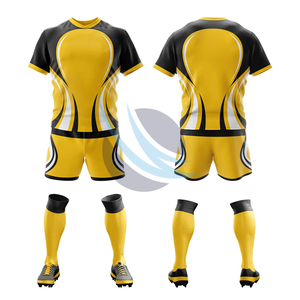 Ensemble d'uniformes de rugby personnalisés, respirant, à séchage rapide, maillot et short pour hommes, femmes, vêtements d'équipe, entraînement, vêtements de match, OEM disponible - Product Image 6