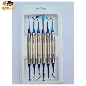 Kit de espátula de relleno de resina compuesta Dental profesional, punta recubierta antiadherente, juego de instrumentos médicos dentales, higiene restaurativa - Product Image 6