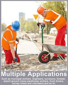 Ropa DE TRABAJO Camiseta DE SEGURIDAD Venta al por mayor Directo de fábrica Precio barato Camisa DE SEGURIDAD reflectante de alta visibilidad con bolsillo frontal - Product Image 3