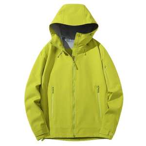 Veste bomber matelassée à capuche imperméable coupe-vent pour femmes grandes tailles, décontractée, à une seule couche, printemps automne, fermeture éclair, teinte unie - Product Image 3