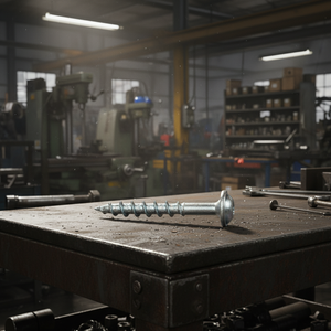 Vis à bois métrique à tête fraisée, pointe acérée, autotaraudeuse, à empreinte Phillips/Pozi, en acier au carbone/acier inoxydable, filetage grossier, zinguée - Product Image 1