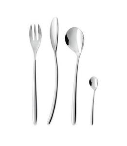 Juego de cubiertos decorativos para mesa de comedor plateados, diseño admirable para eventos, cuchara decorativa, cuchillo y tenedor, juego de cubiertos - Product Image 3