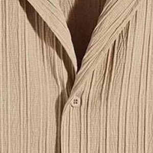 เสื้อเชิ้ตลำลองผ้าฝ้าย100% คอตตอนสำหรับผู้ชายคอตตอนดีไซน์เองปกกางออกพอดีระบายอากาศได้ดีย้อมสีธรรมดา - Product Image 4