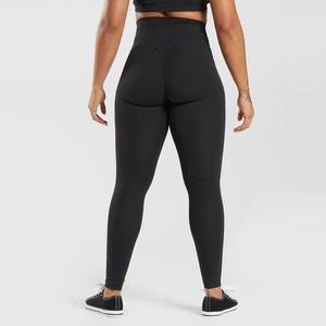 Latest Fashion High Waisted Workout <b>Leggings</b> for Women Comfortable Gym Yoga Pants Solid <b>Pattern</b> Sportswear Spandex/Polyester - Product Image 3