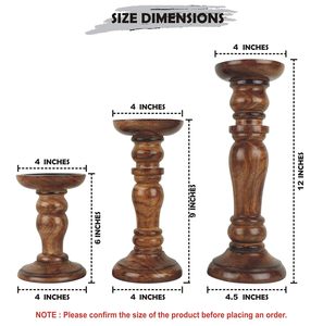 Chandelier simple personnalisé bougeoir décoratif en bois pour maison moderne bougeoir décoratif en bois pour la maison vente en gros - Product Image 3