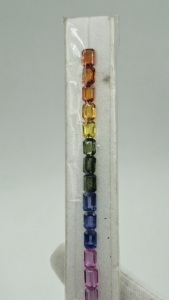 Zafiro Multicolor Pulido Natural, Corte Octogonal 5x7mm, Piedra Suelta de Alta Calidad - Product Image 4