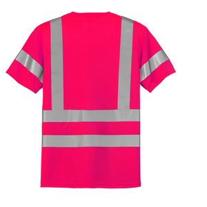 Hi Vis Reflective Work Shirt Safety Short Sleeve Workwear Construction Uniform <b>Fluorescent</b> Shirt High Visibility Men <b>Clothing</b> - Product Image 1
