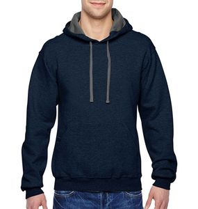 เสื้อฮู้ดผ้าทอแบบสวมหัวแห้งเร็วมีฮู้ดแบบรูดซิปดีไซน์ลายเส้นสีทึบ - Product Image 3