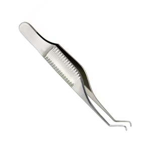 Instrumentos microquirúrgicos de alta calidad de acero inoxidable y aleación de titanio para pinzas corneales con arco y dientes en oftalmología - Product Image 4