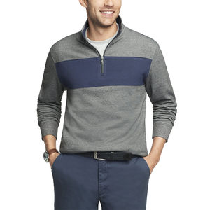 Wholesale 2025 <b>Men</b> Pullover Sports SweatShirt Half <b>Zip</b> Long Sleeve Sweatshirts Zipper for <b>Men</b> Sport basics cotton blended - Product Image 1