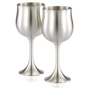 Verre à vin unique en acier inoxydable pour bar à cocktails, décoration de table de fête, vaisselle, mariage, vin fabriqué en Inde - Product Image 6