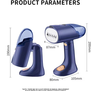 Plancha eléctrica portátil para el hogar inteligente de 1500W al por mayor, máquina de planchar colgante de mano plegable, vaporizador de ropa en plástico - Product Image 2