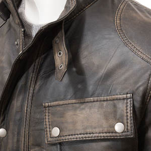 Gran oferta 2025, chaqueta elegante de cuero de vaca para hombre, chaqueta transpirable de invierno para exteriores de talla grande a la moda para hombre - Product Image 5