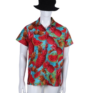 Vêtements de plage imprimés numériquement de qualité supérieure Chemises hawaïennes en polyester pour hommes au prix de gros - Product Image 1