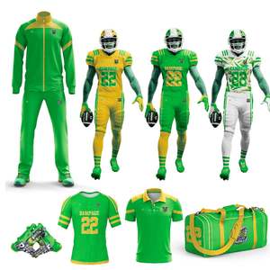 Paquet d'uniformes de football américain en spandex polyester personnalisé OEM - Product Image 1