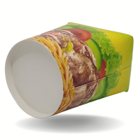 Boîte à nouilles jetable de 16 oz, boîte à doner à emporter, impression de logo personnalisée, matériau en papier kraft recyclable, prix de gros