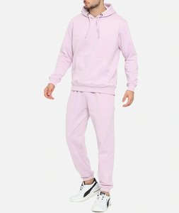 Ensemble de survêtements à capuche streetwear d'hiver pour hommes Combinaison de survêtement respirante à motif uni avec logo sur le devant avec logo personnalisé - Product Image 5