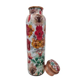 Exclusive Design Kitchenware Fruits Juice Storage <b>Copper</b> <b>Bottle</b> Enamel Printed <b>Drinking</b> Water Health Benefit <b>Copper</b> <b>Bottle</b> - Product Image 5