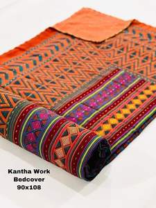 Venta al por mayor Kantha Edredón para la venta King Algodón Lujo hecho a mano tiro Diseñadores colección Colcha Ropa de cama - Product Image 5