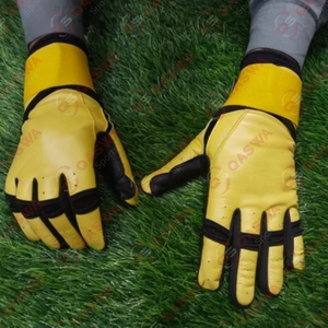 Couleur blanche personnalisée Protection complète des doigts Gants de frappe de baseball Gants de frappe de baseball en cuir véritable - Product Image 3