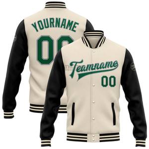Vêtements pour Hommes Vestes Letterman Baseball Varsity au Prix de Gros avec Nom et Numéro d'Équipe Personnalisés Veste à Manches Longues pour Hommes - Product Image 3