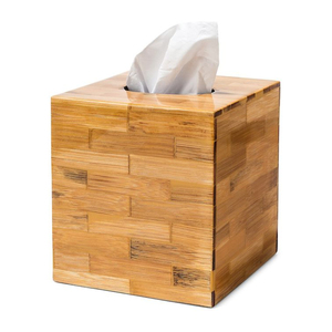 Made of Wood and Bamboo Material Tissue <b>Box</b> Classic Square Shape Tissue <b>Box</b> Bathroom Tissue Holder Napkin Accessories <b>for</b> <b>Sale</b> - Product Image 1