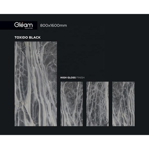 Azulejos de porcelana pulida Aqua High Gloss 800x1600mm para la elegancia de la sala de estar - Product Image 4