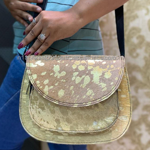 Nuevos bolsos de cuero de vaca superventas, nuevos bolsos de diseñador, bolso de compras informal con cabestrillo para el pelo en bolsos cruzados metálicos de cuero genuino - Product Image 5