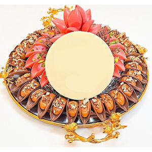 Plateau à chocolat décoratif standard plateau à chocolat en métal de meilleure qualité avec poignée plateau de service de bonbons pour anniversaire et événements - Product Image 6