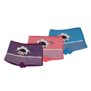 กางเกงบ็อกเซอร์พิมพ์ลายสำหรับเด็กผู้หญิง 3 ชิ้น - หลายสี - Product Image 1