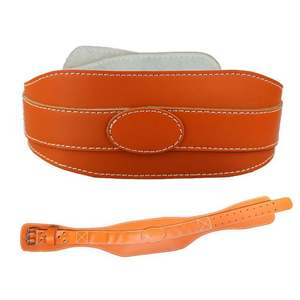 High Compression Leather Powertlifting <b>Belt</b> with Back Support <b>Strap</b> for Gym Training Custom Color Logo - Product Image 3