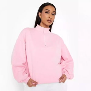 Sudaderas transpirables de invierno hechas a medida de alta calidad, sudaderas con capucha para mujer, precio barato con logotipo impreso en la parte delantera, tela de punto OEM - Product Image 2