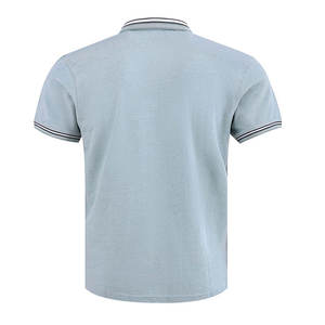 Hommes de qualité supérieure pour polos 100% coton respirant et coupe ajustée en gros tissu tricoté à motif solide - Product Image 2
