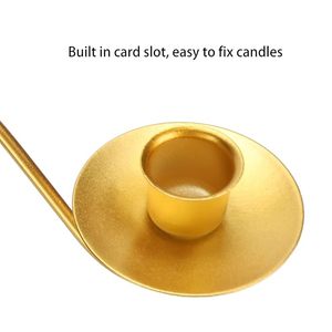 Candelabro de Metal chapado en oro moderno hecho a mano, decoración de lujo para el hogar para Pascua, otras ocasiones, candelabros de Metal, candelabros - Product Image 4