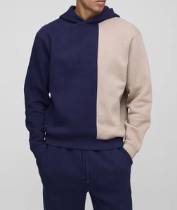 Diseño único profesional hombres chándales venta al por mayor hombres chándales precio barato dos tonos de color de manga larga suelta ajuste ligero - Product Image 3