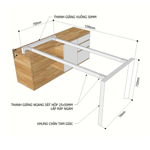 Trian Concept 160x80 Industrial-Style Aluminium Table Legs for Dining & Hospital <b>Cabinets</b> Assembly Required-HCTA022 - Product Image 2