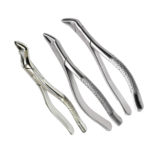 Ensemble de pinces d'extraction dentaire en acier inoxydable de 3 pièces Instruments dentaires chirurgicaux - Product Image 5