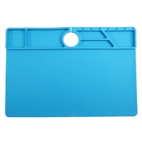 Pistolet à chaleur résistant à la chaleur Station de soudage BGA coussin isolant PCb outil de réparation tapis de bureau tapis de Microscope Silicone