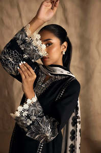 ชุดเดรสซาลวาร์คาเมซทำจากผ้าลินินพิมพ์ลายแบบไม่มีตะเข็บน้ำหนักเบาชุดงานปาร์ตี้มาใหม่ - Product Image 3