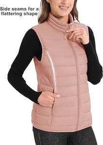 Venta Directa de Fábrica, Chaleco Acolchado con Cierre y Cuello en V, Personalizable, Transpirable, de Alta Calidad, para Hombre, Invierno, Casual - Product Image 4