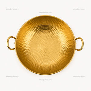 Bol de pédicure rond en cuivre doré, fait main, pour les salons de manucure, les centres de bien-être et les hôtels - Product Image 6