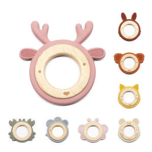 Mordedores de Silicona para Bebés, Diseño de Animales Grandes y Lindos, Venta al Por Mayor 2026, OEM, Suaves, Libres de BPA, Grado Alimenticio, Anillo de Dentición, Los Mejores - Product Image 5