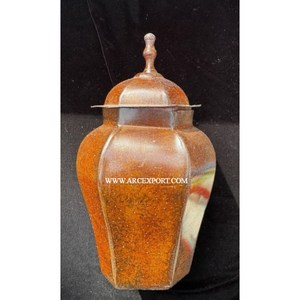 กระถางขิงฝาแหลม ลายสติกเกอร์หินธรรมชาติ ทำด้วยมือ ใช้ตกแต่งบ้าน ภาชนะใส่ของในครัว - Product Image 5