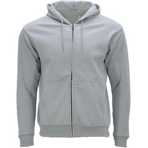 Sudaderas con capucha y cremallera completa de alta calidad para hombre con logotipo personalizado, sudadera cálida de manga larga con capucha Lisa para otoño - Product Image 2